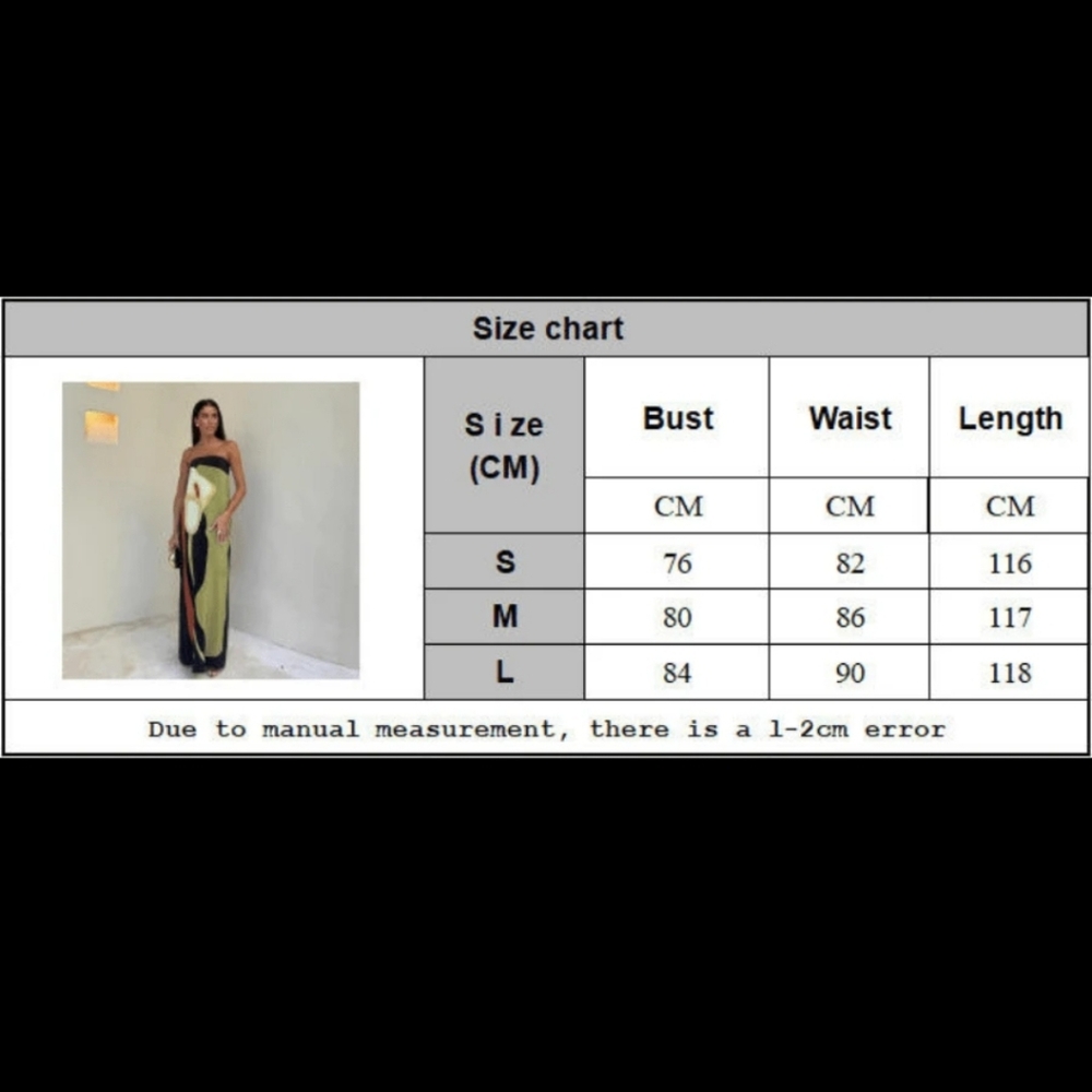Elegant Strapless Multicolor Dress - Picture 8 of 8